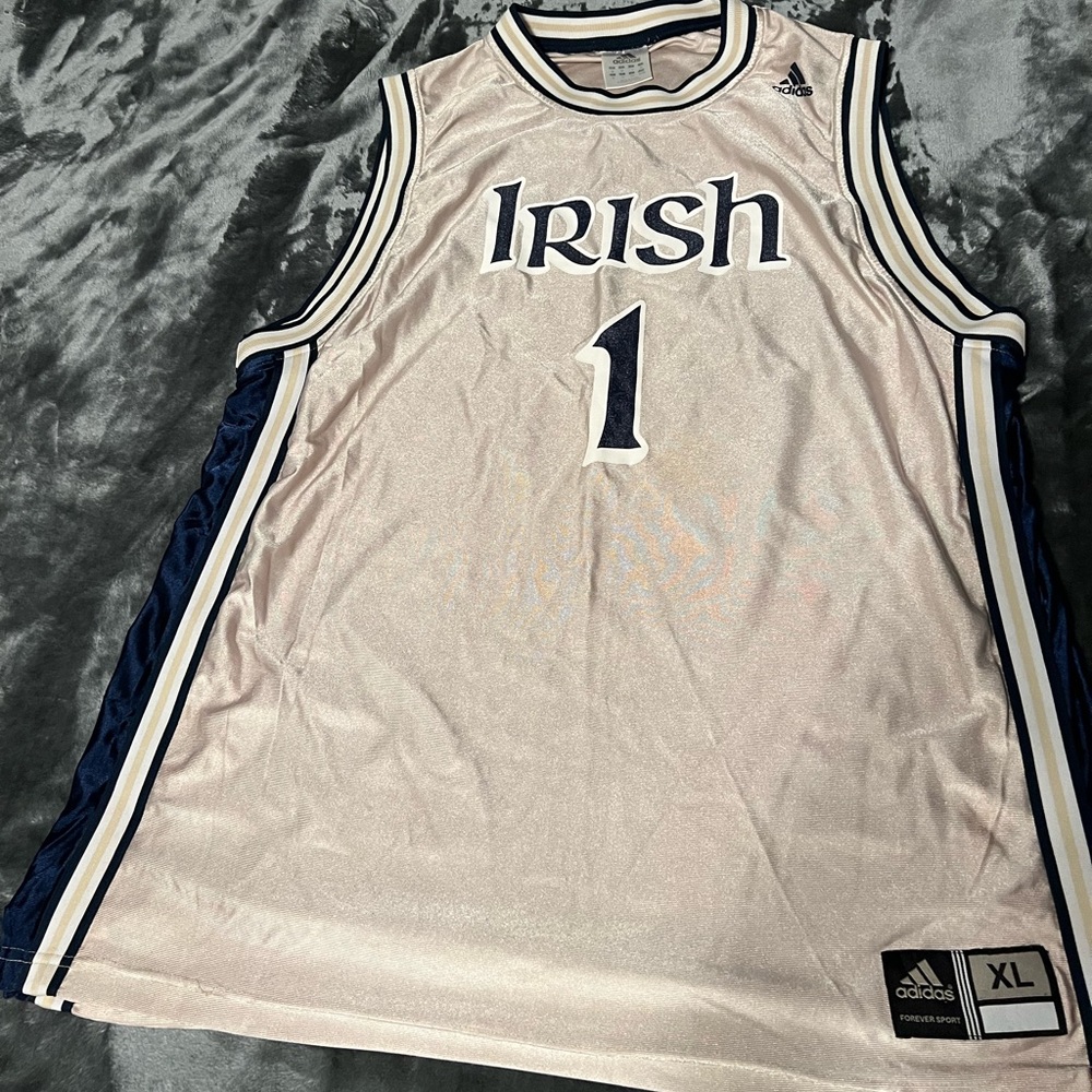 Adidas Fighting Irish Vintage basketball Jersey
